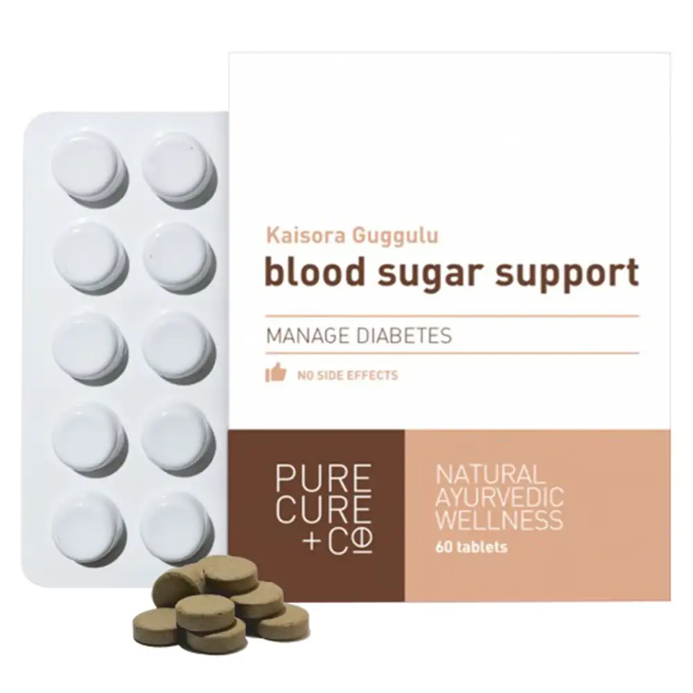 Pure Cure + Co Kaisora Guggulu Blood Sugar Support,  60 tablet(s)