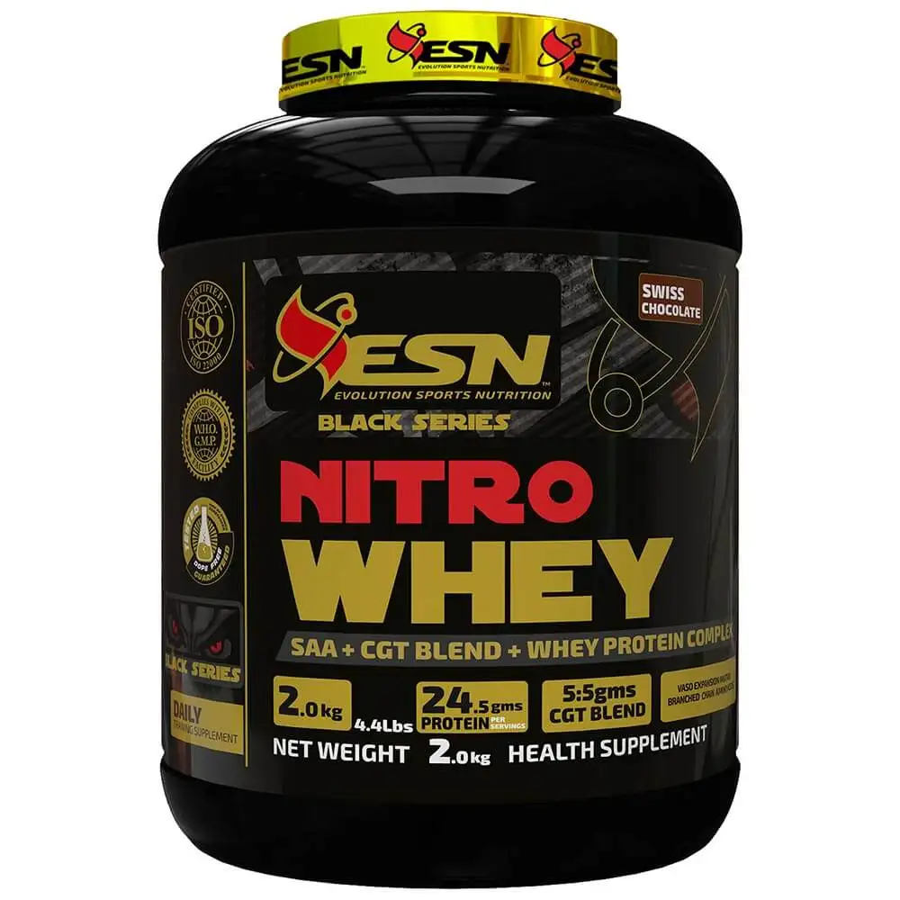 ESN Black Series Nitro Whey,  4.4 lb  Swiss Chocolate