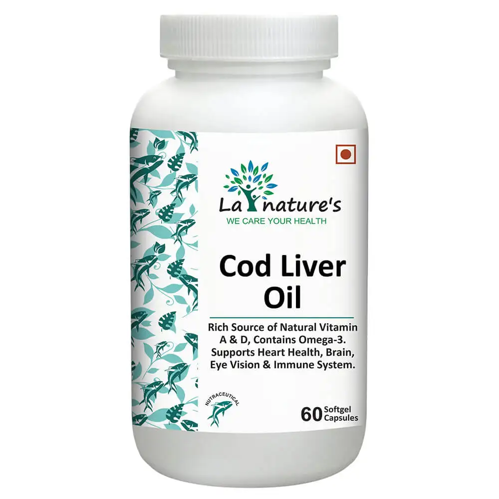 La Nature's Cod Liver Oil,  60 softgels