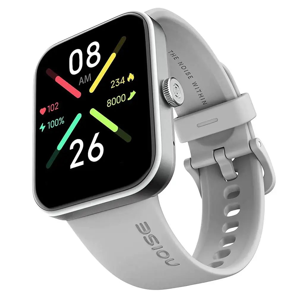 Noise ColorFit Pulse Go Buzz Smartwatch,  Mist Grey