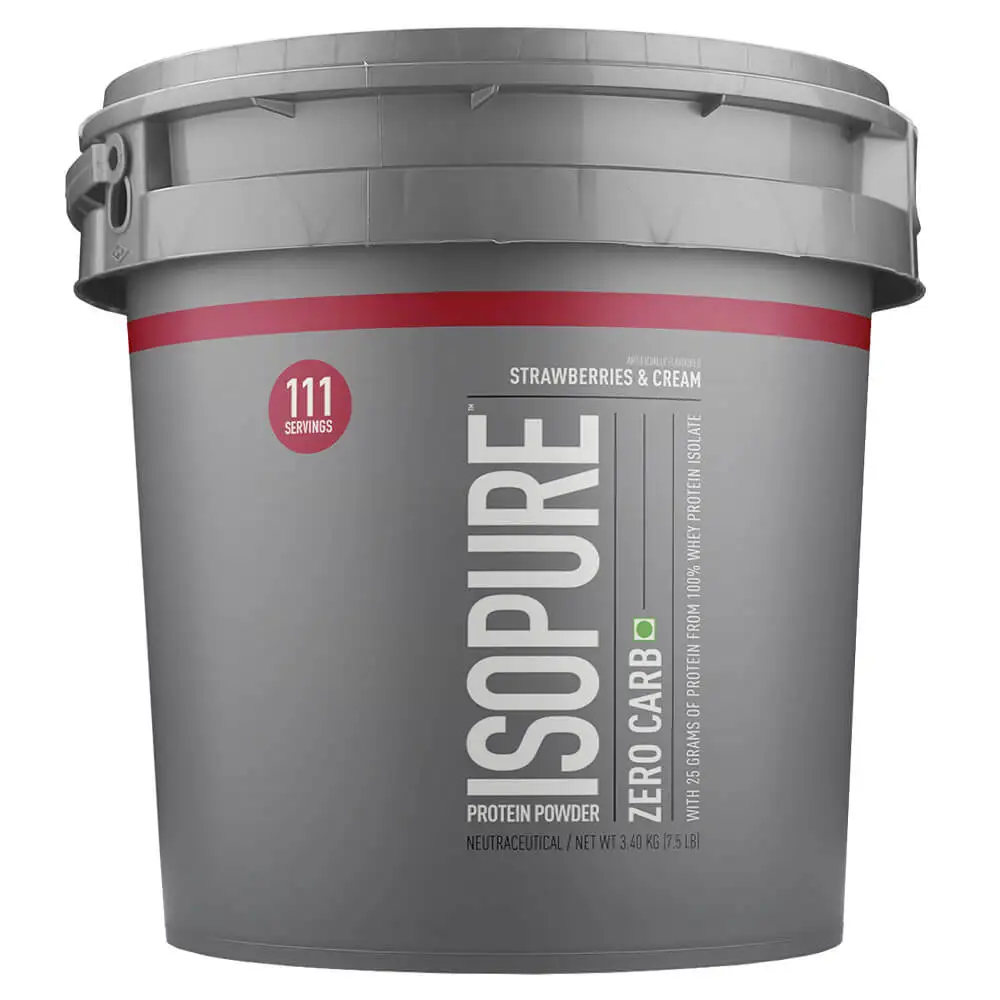 Isopure Zero Carb Protein Powder,  7.5 lb  Strawberries & Cream