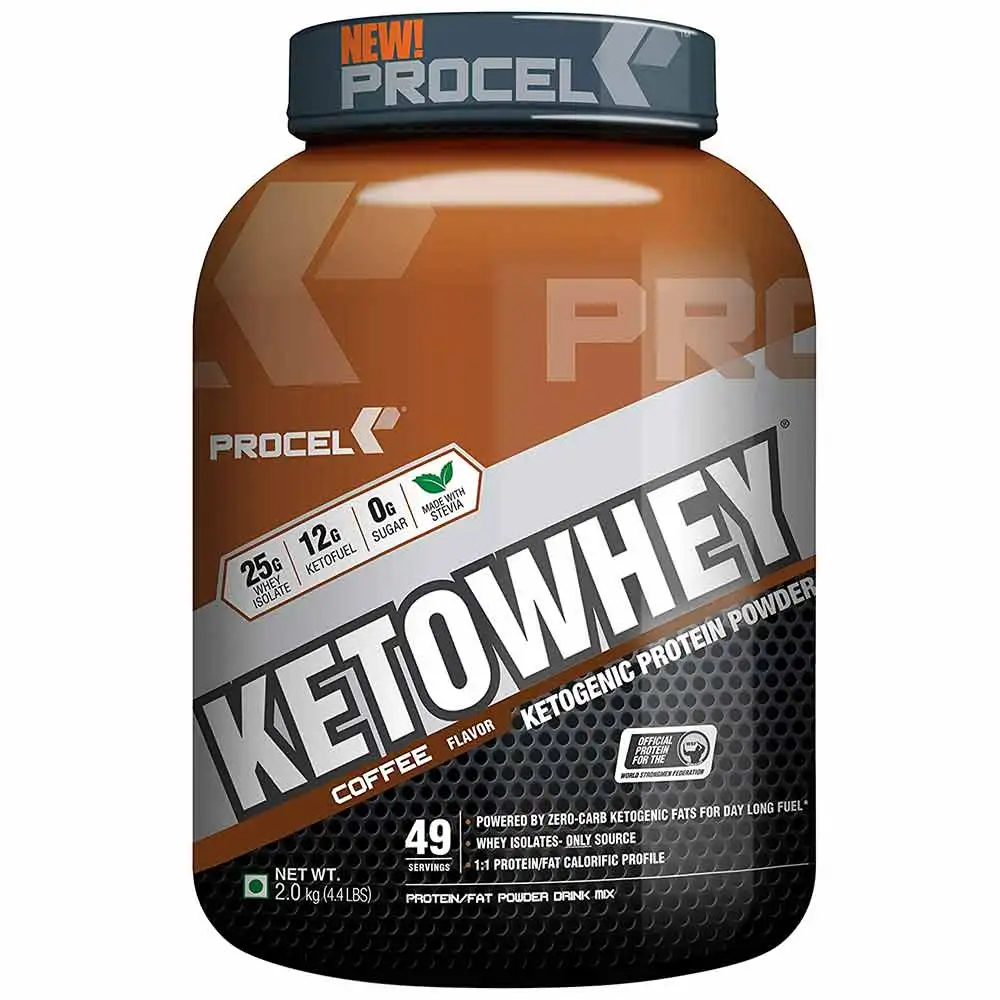 Procel Ketowhey Ketogenic Protein Powder,  4.4 lb  Coffee