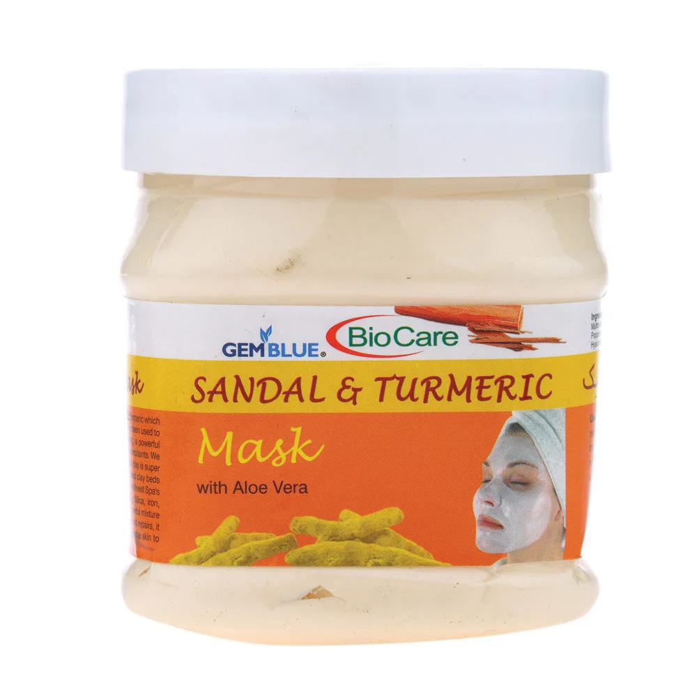 GEMBLUE BioCare Sandal & Turmeric Face Mask