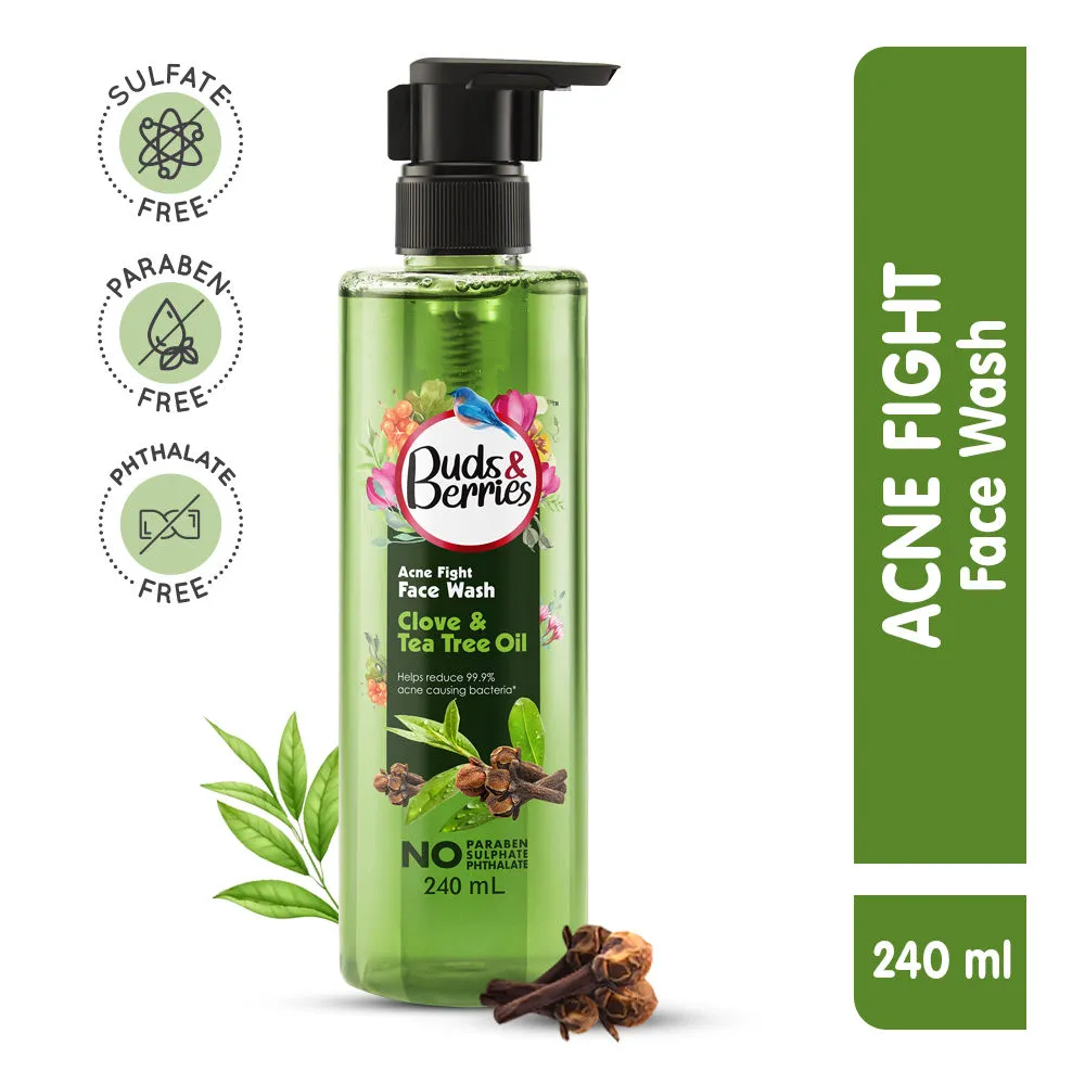 Buds & Berries Clove & Teatree Oil Acne Fight Face Wash