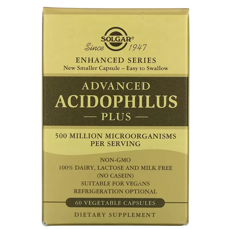 Advanced Acidophilus Plus, 60 Vegetable Capsules