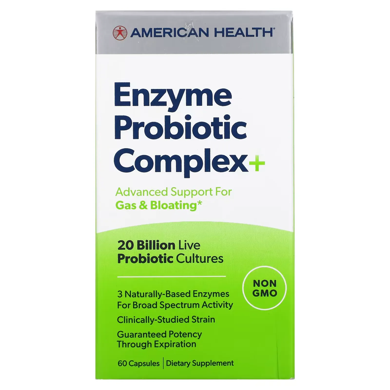 Enzyme Probiotic Complex+, 20 Billion CFU, 60 Capsules