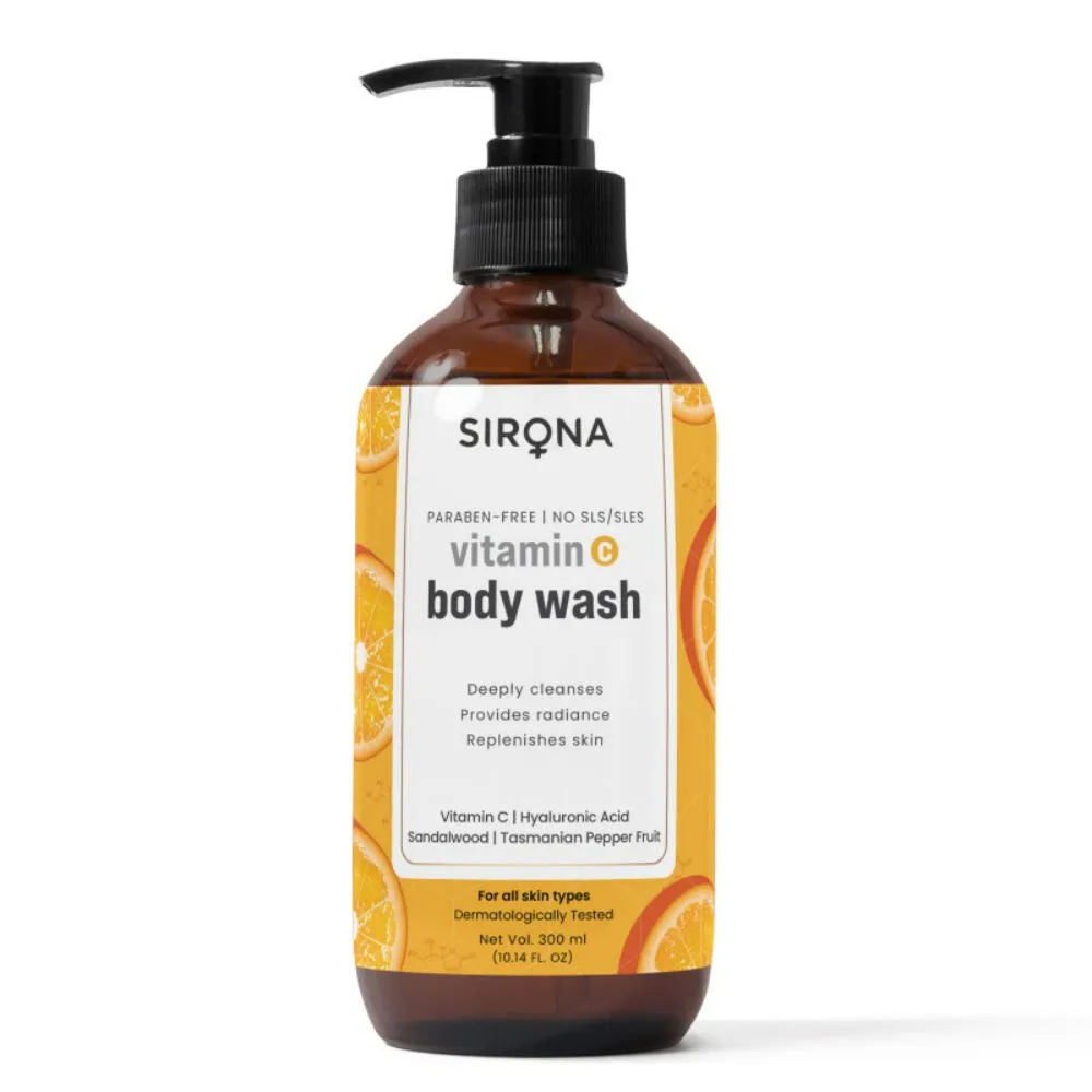 Sirona Natural Vitamin C Body Wash for Men & Women - 200 ml