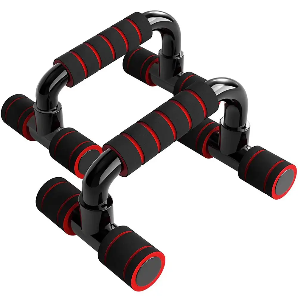 Strauss Moto Push Up Bar,  Pair (Black/Orange)  Free Size