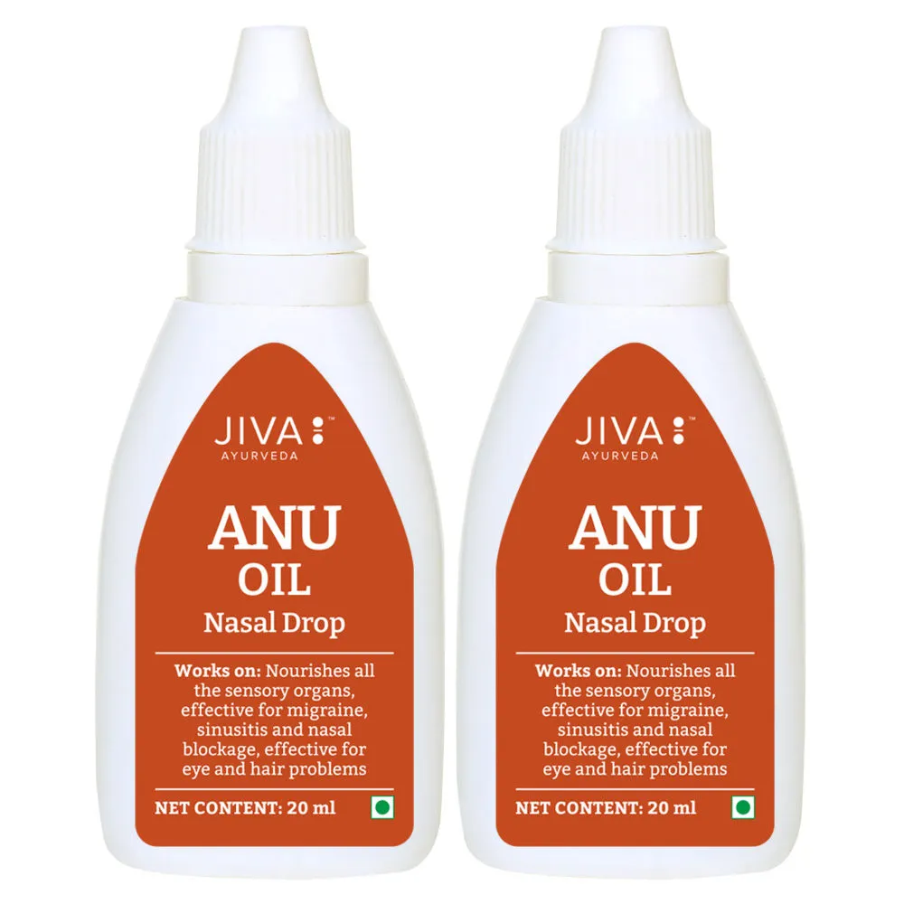 Jiva Ayurveda Orange Anu Oil Nasal Drop - Pack of 2