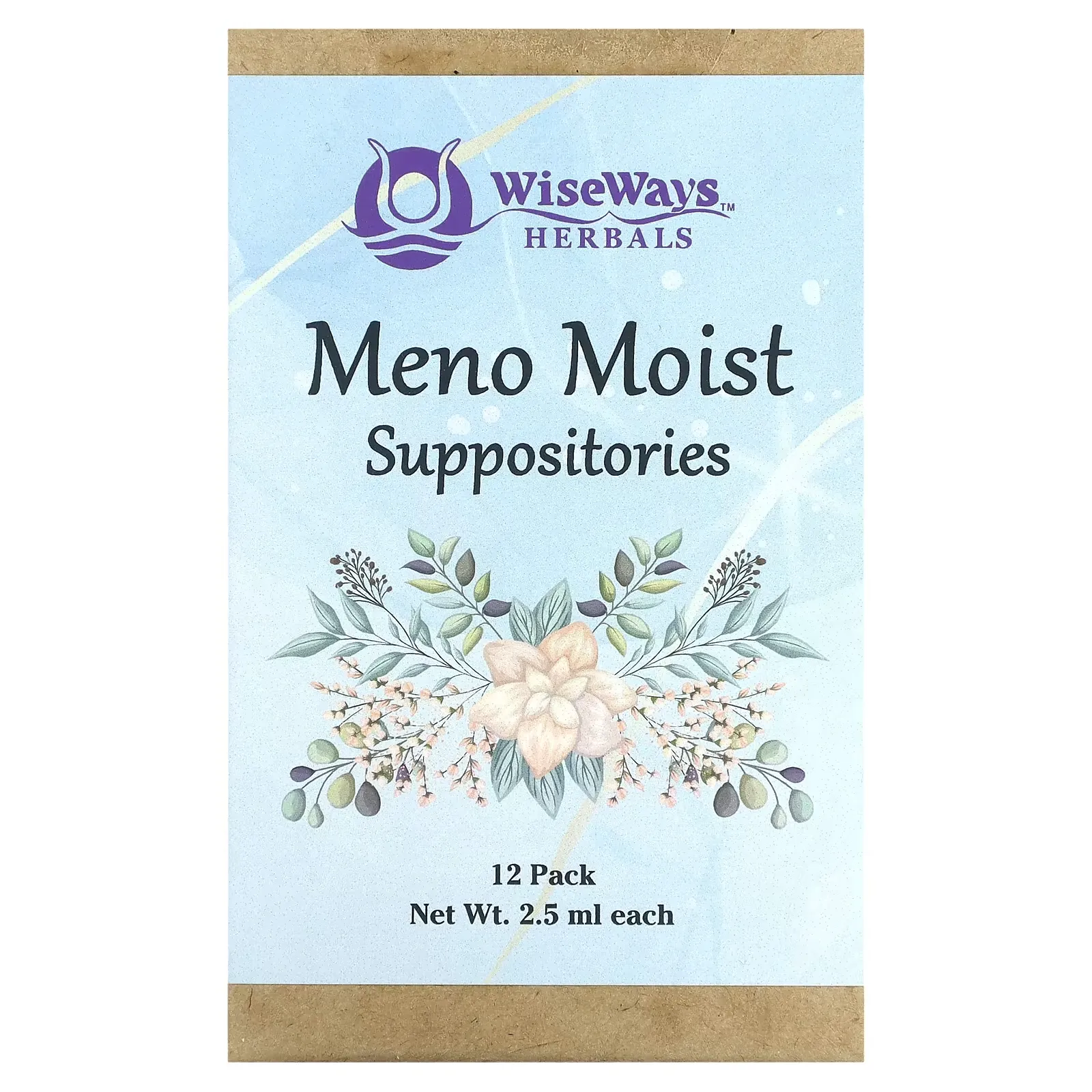 Meno Moist Suppositories, 12 Pack, 2.5 ml Each