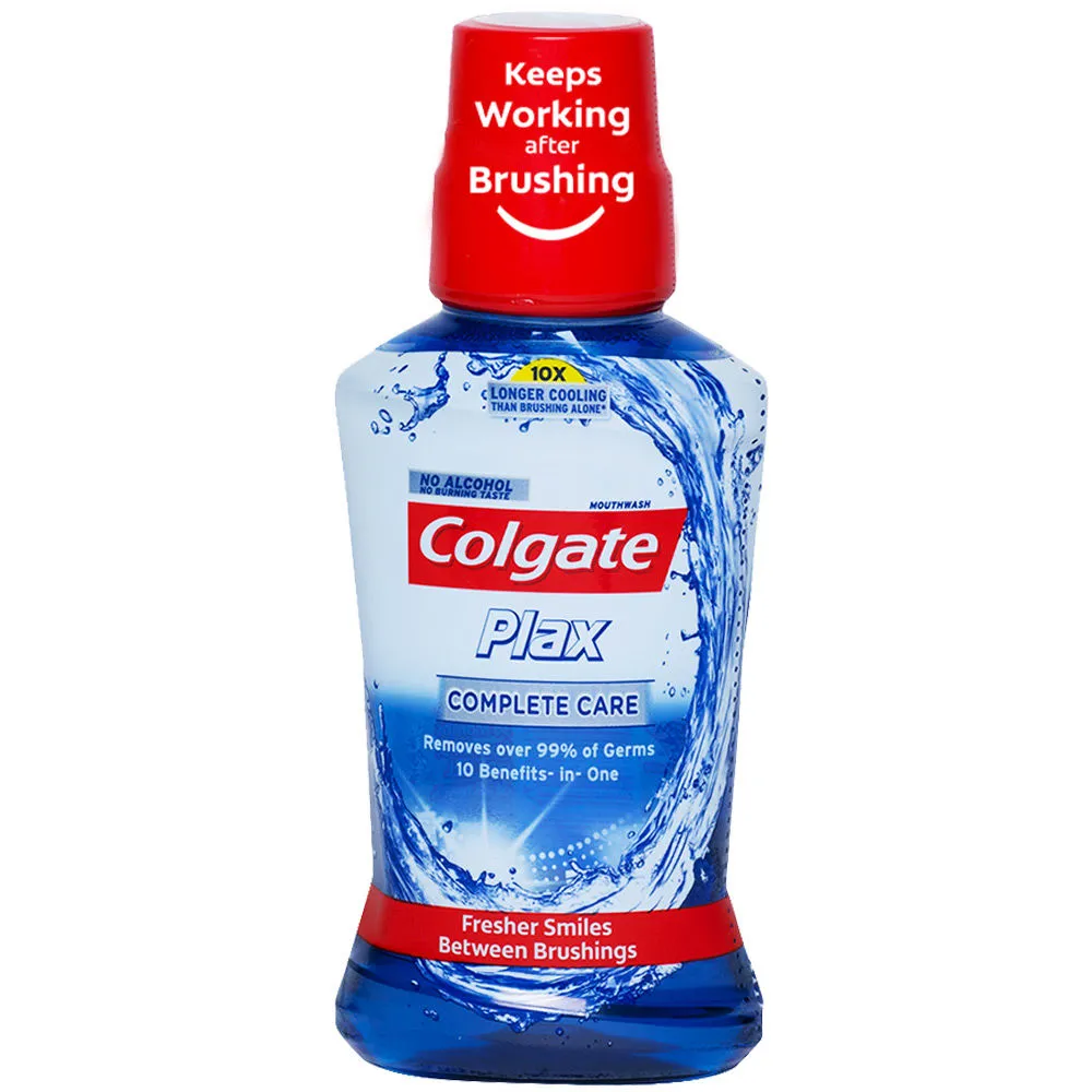 Colgate Plax Antibacterial Mouthwash, 24/7 Fresh Breath - Complete Care)