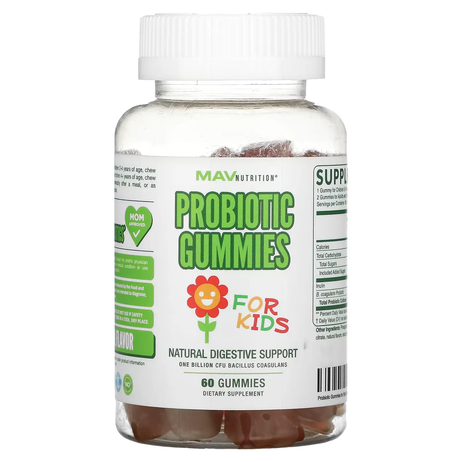 Probiotic Gummies, For Kids, 1 Billion CFU, 60 Gummies