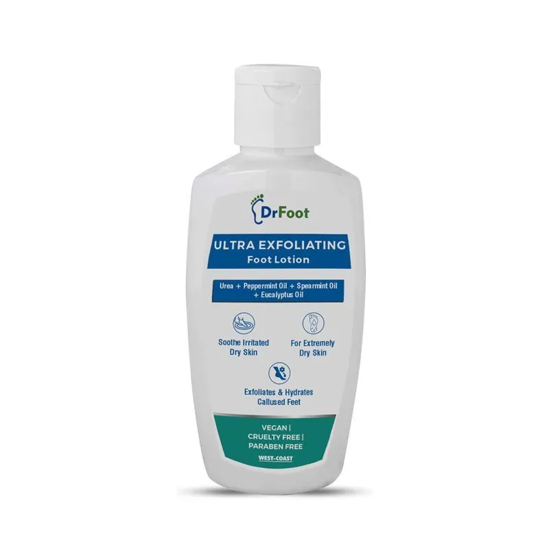 Dr.Foot Ultra Exfoliating Foot Lotion With Goodness Of Urea, Pudina Oil, Eucalyptus Oil