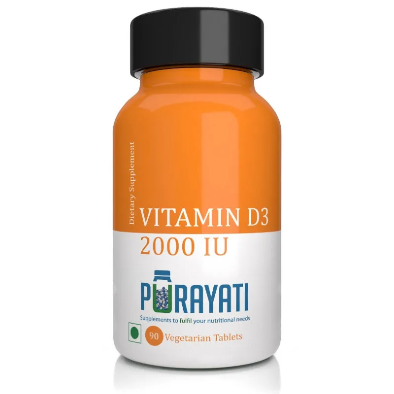 Purayati Vitamin D3 2000 IU - 90 Tablets