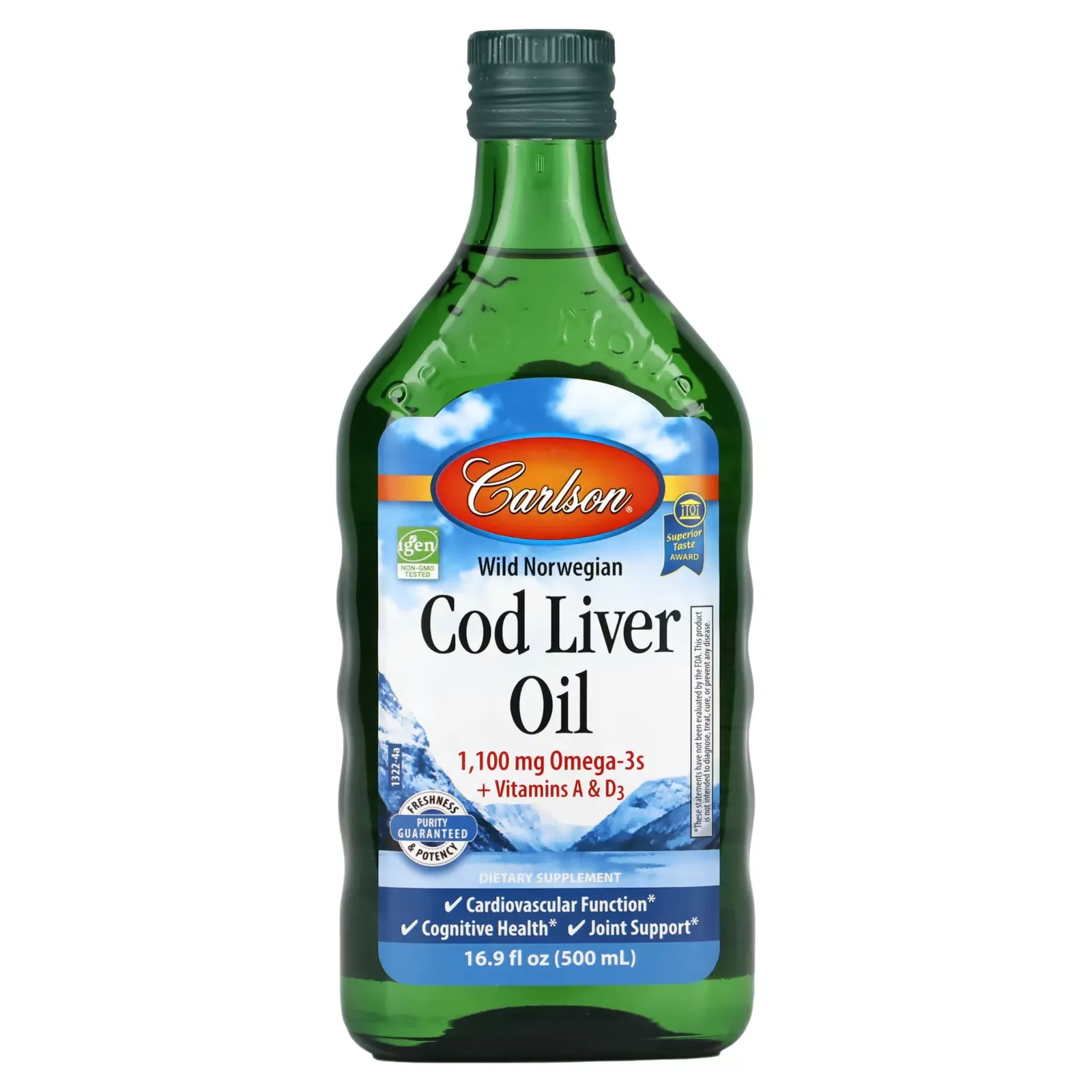 Wild Norwegian Cod Liver Oil, 16.9 fl oz (500 ml)