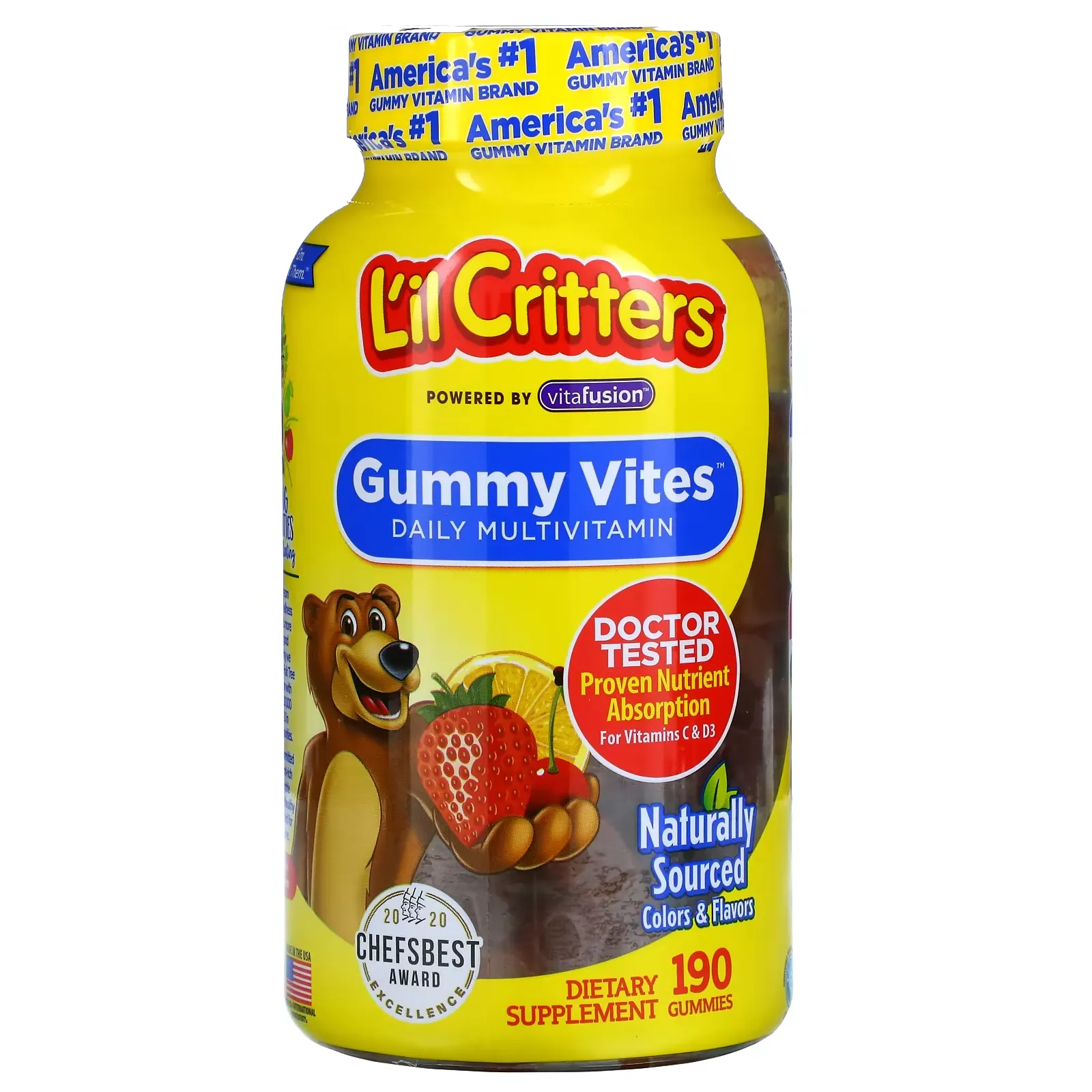 Gummy Vites Daily Multivitamin, 190 Gummies