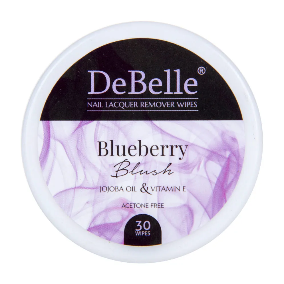 DeBelle Nail Lacquer Remover Wipes - Blueberry Blush