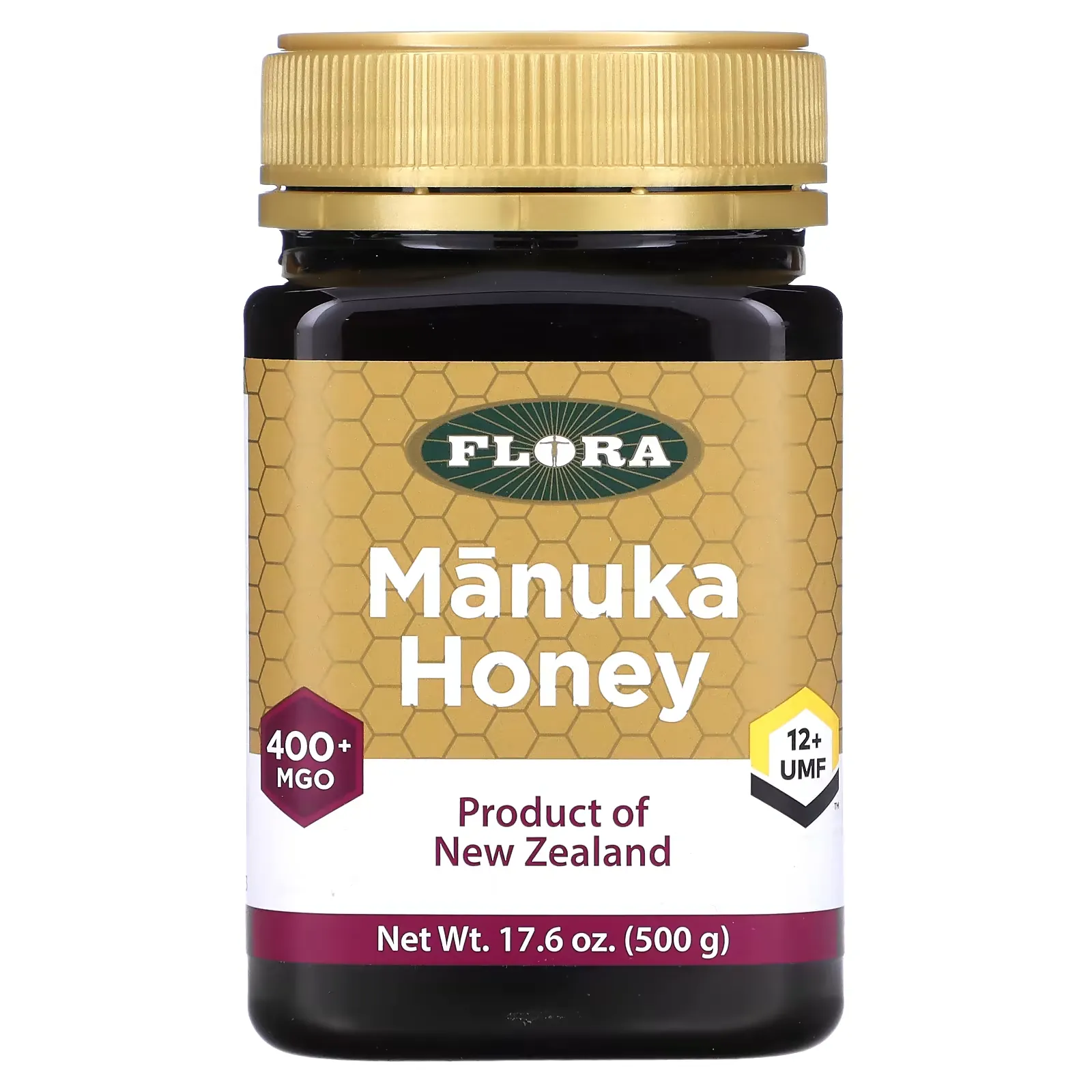 Manuka Honey, MGO 400+, 17.6 oz (500 g)