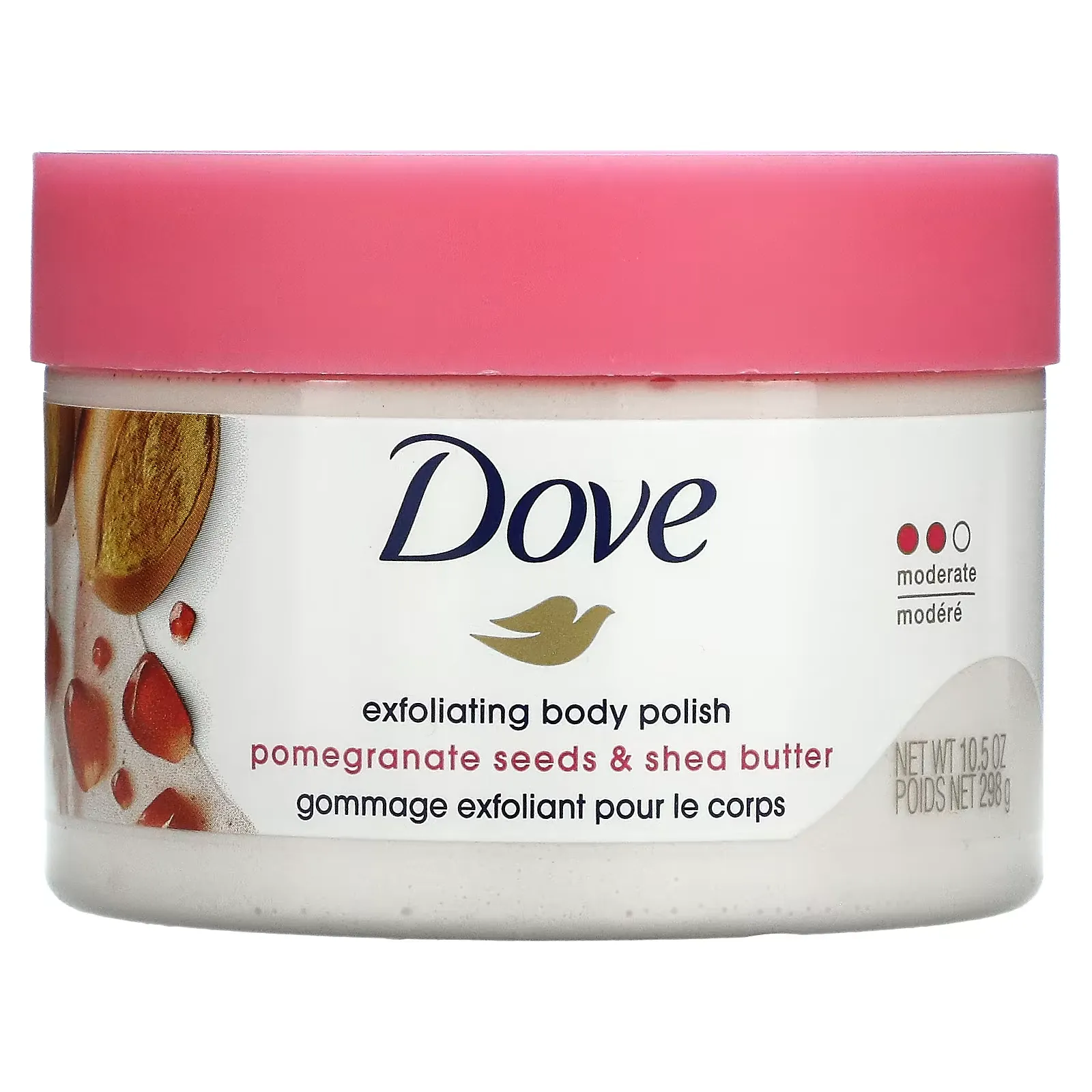 Exfoliating Body Polish, Pomegranate Seeds & Shea Butter, Moderate, 10.5 oz (298 g)