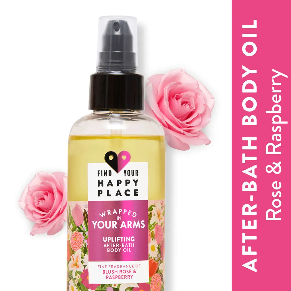 Find Your Happy Place - Wrapped In Your Arms After-Bath Body Oil Blush Rose & Raspberry