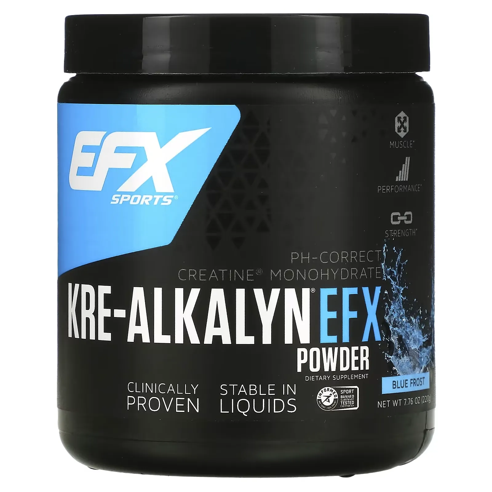 Kre-Alkalyn EFX Powder, Blue Frost,  7.76 oz (220 g)