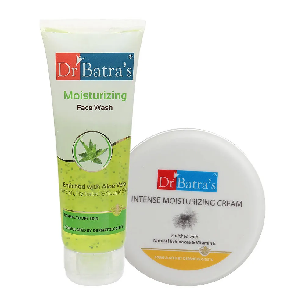 Dr.Batra's Intense Moisturizing Cream & Face Wash Enriched With Echinacea, Vitamin E & Aloe Vera