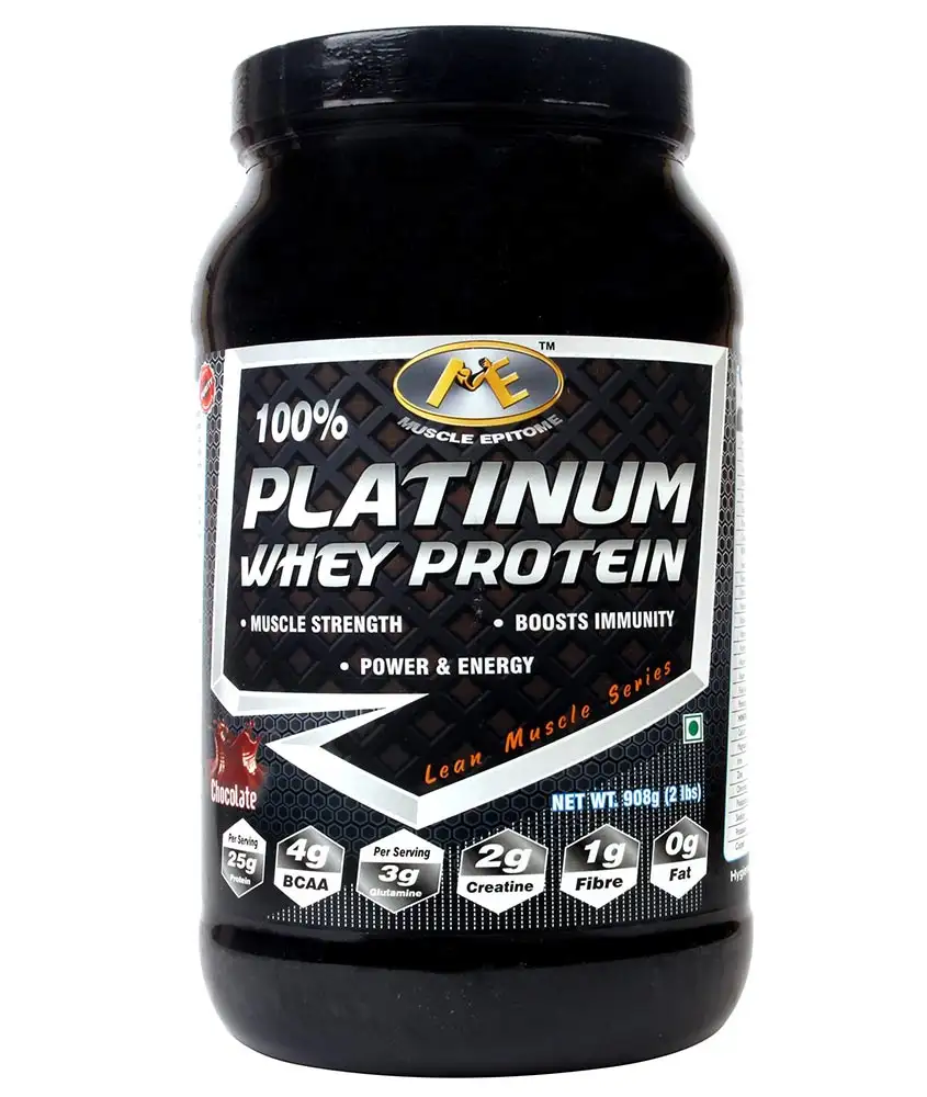 Muscle Epitome 100% Platinum Whey Protein,  2 lb  Deluxe Chocolate