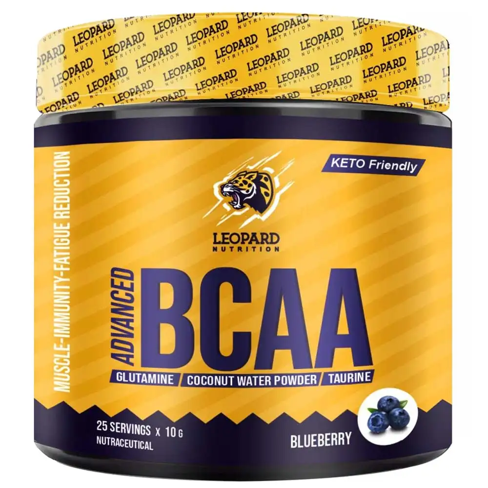 Leopard Nutrition Advanced BCAA,  0.55 lb  25 Servings  Blueberry