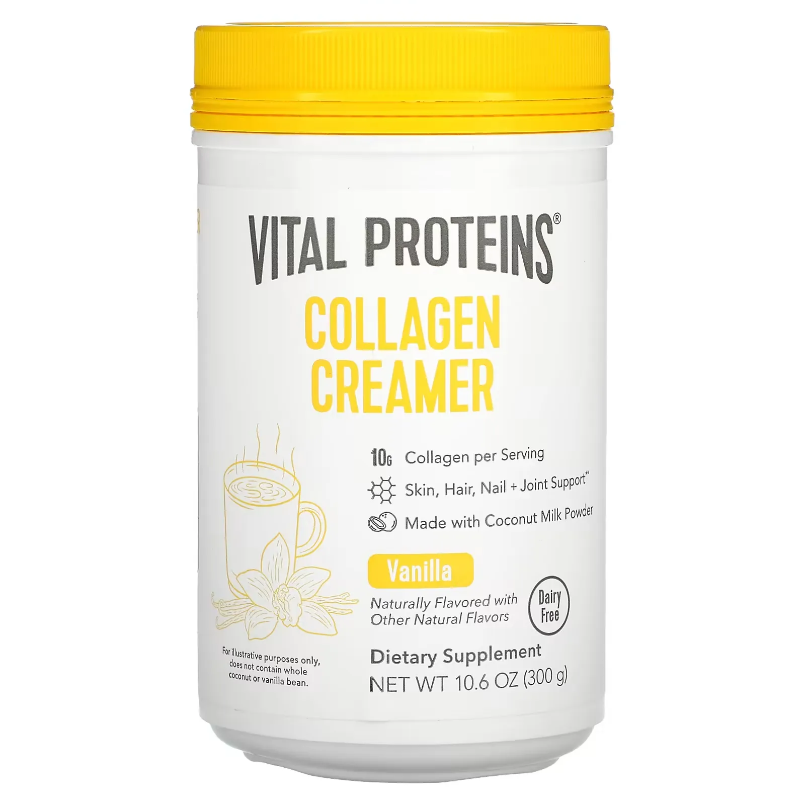 Collagen Creamer, Vanilla, 10.6 oz (300 g)