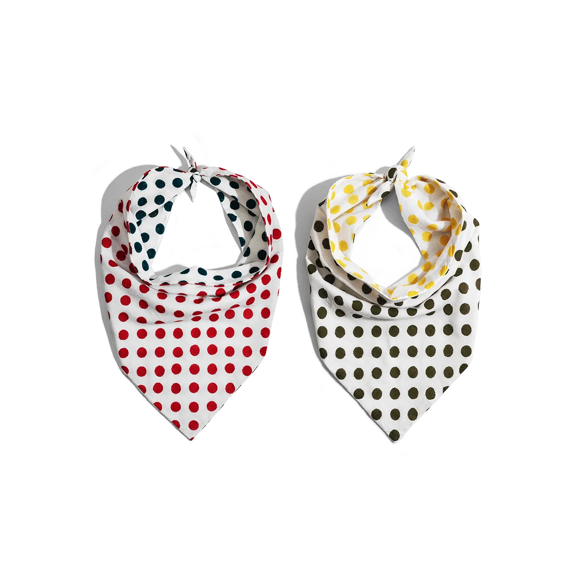 DailyObjects Solid Polka Bandana Mask - Set of 2