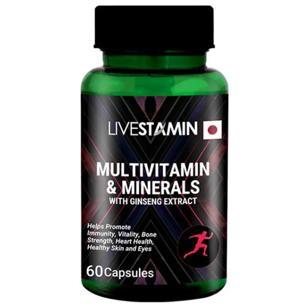 Livestamin Multivitamin and Minerals,  60 capsules  Unflavoured