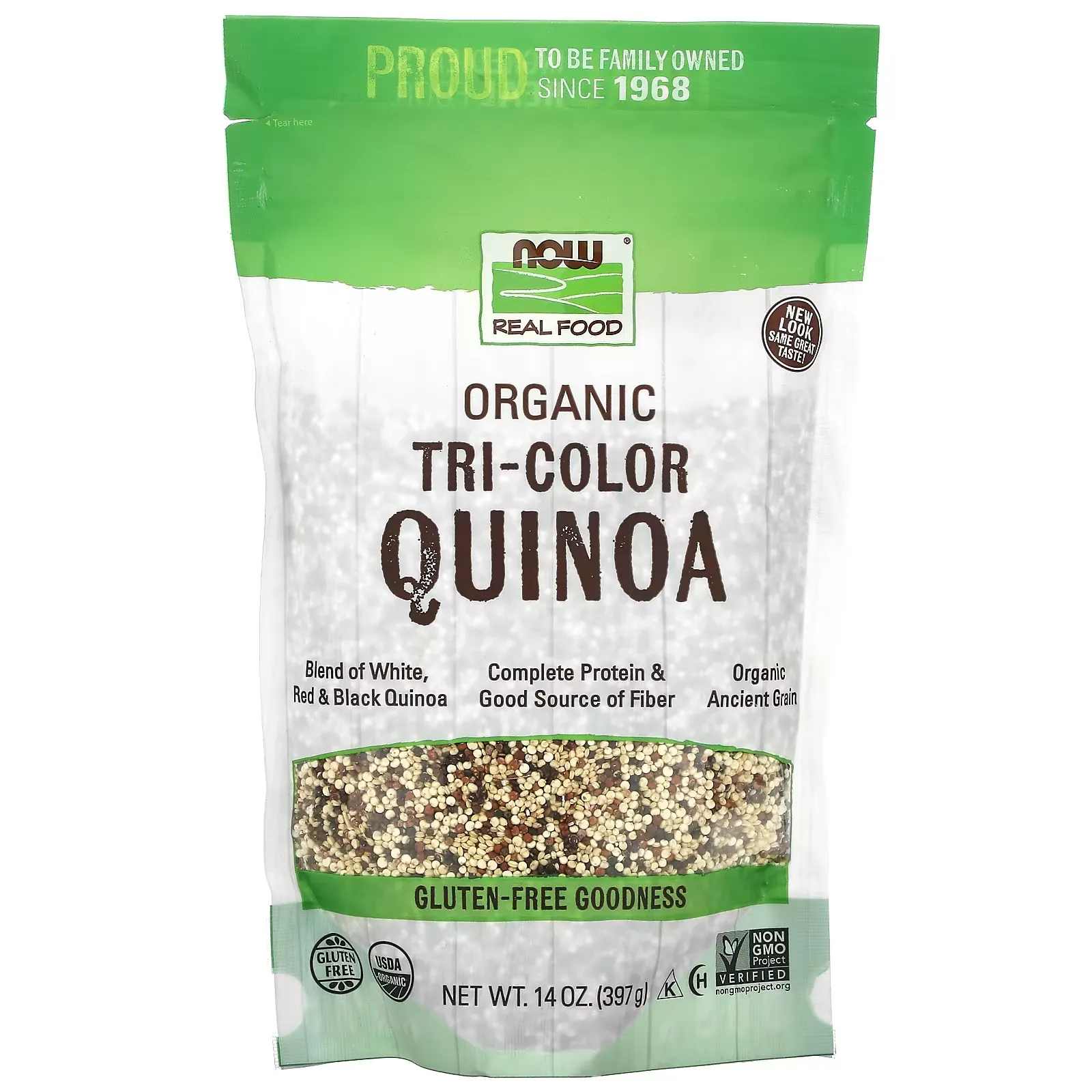 Organic Tri-Color Quinoa, 14 oz (397 g)