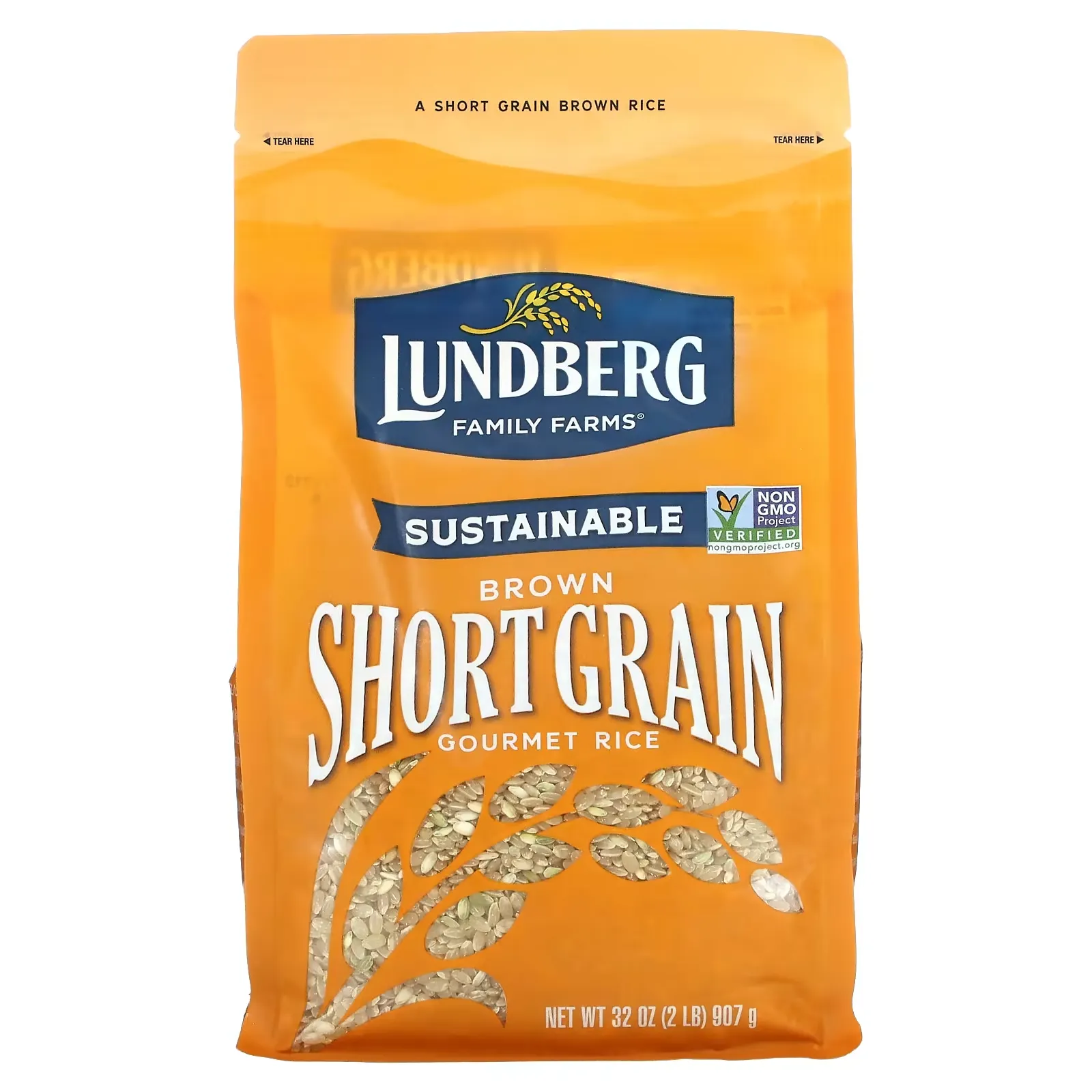 Brown Short Grain Gourmet Rice, 2 lb (907 g)