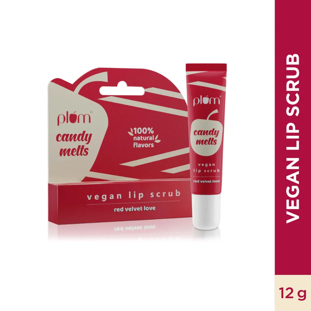 Plum Candy Melts Vegan Lip Scrub - Red Velvet Love