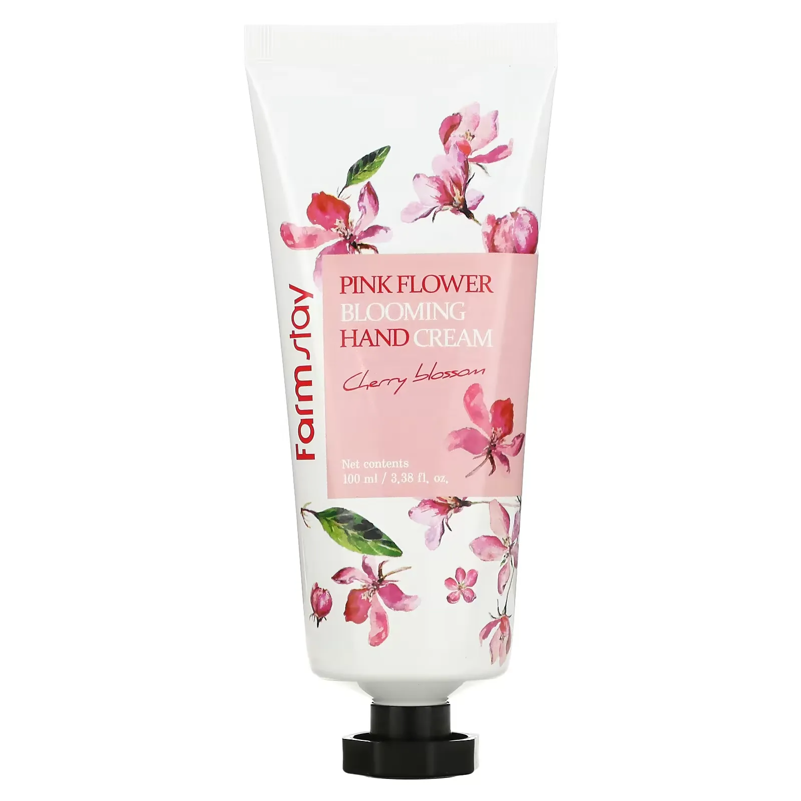 Pink Flower Blooming Hand Cream, Cherry Blossom, 3.38 fl oz (100 ml)