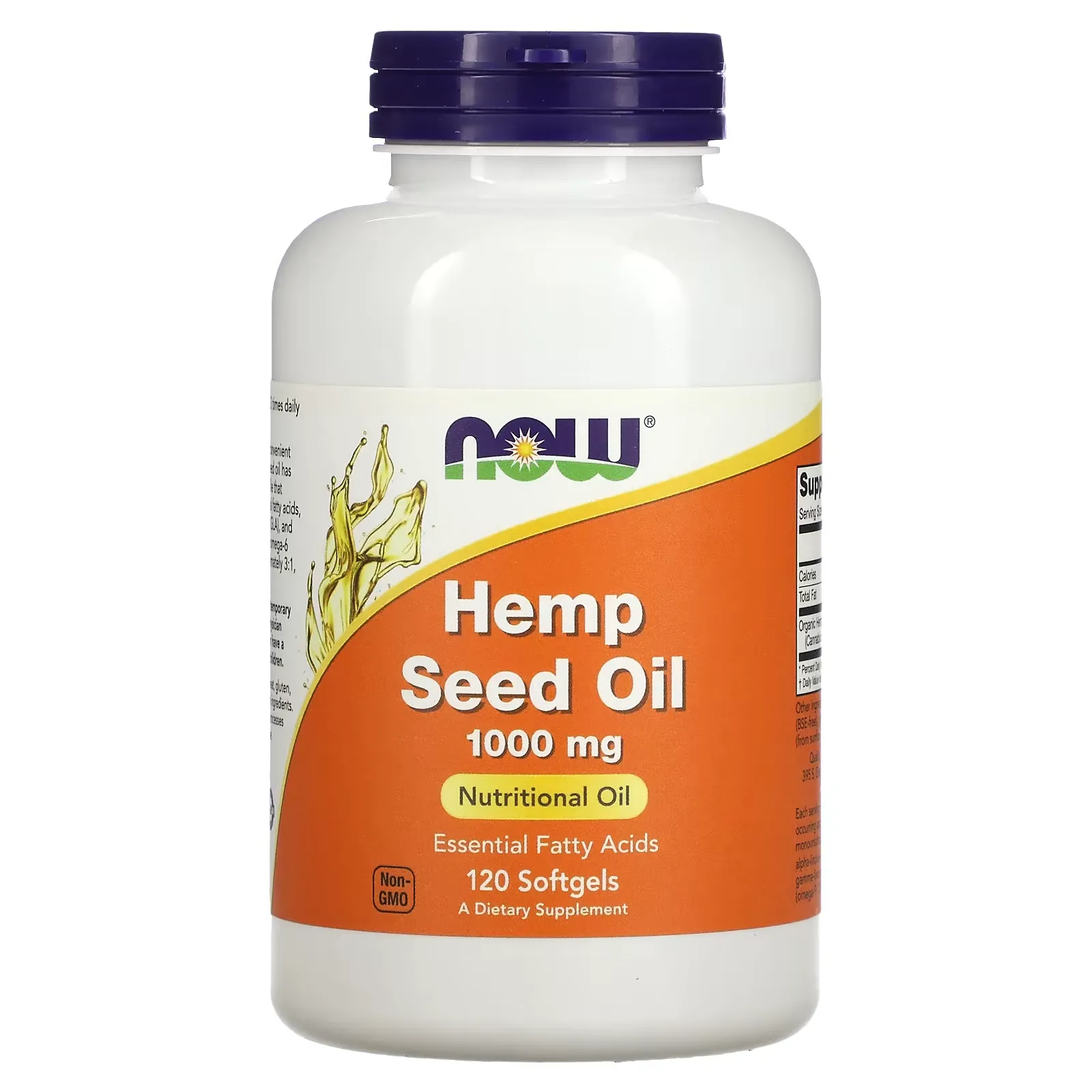 Hemp Seed Oil, 1,000 mg, 120 Softgels