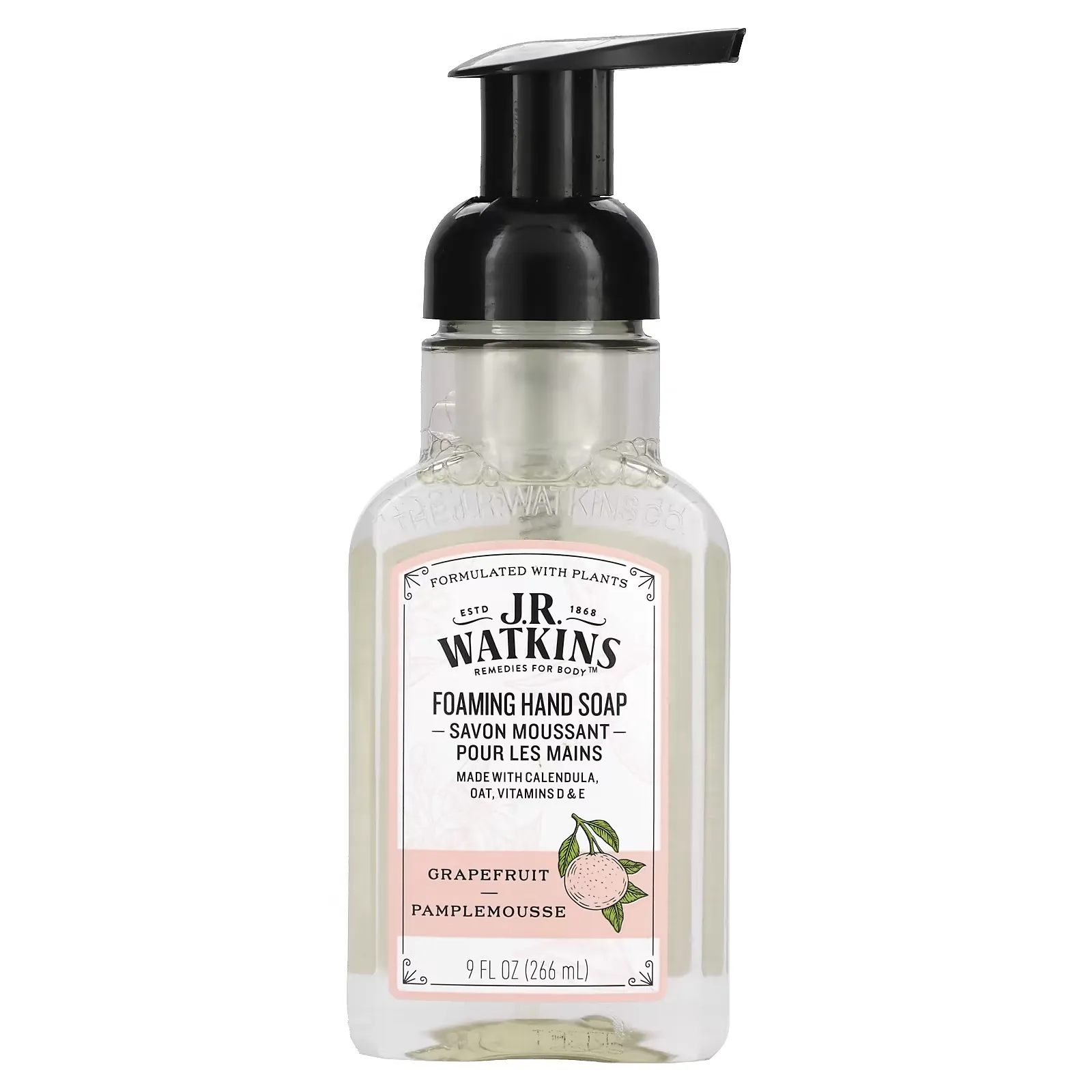 Foaming Hand Soap, Grapefruit, 9 fl oz (266 ml)