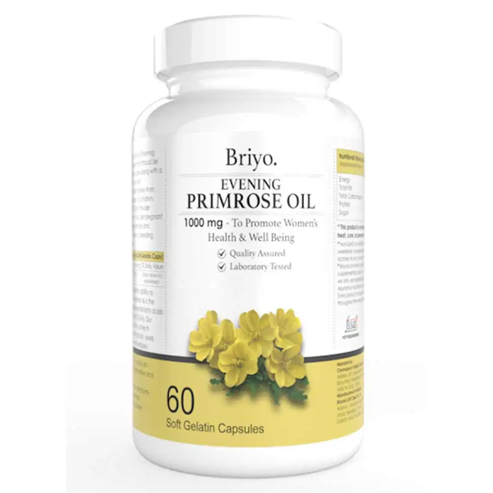 Briyo Evening Primrose Oil 1000mg,  60 softgels