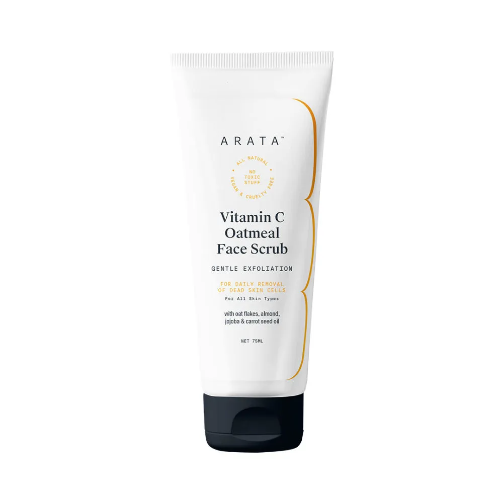 Arata Gentle Exfoliation Vitamin C Oatmeal Face Scrub