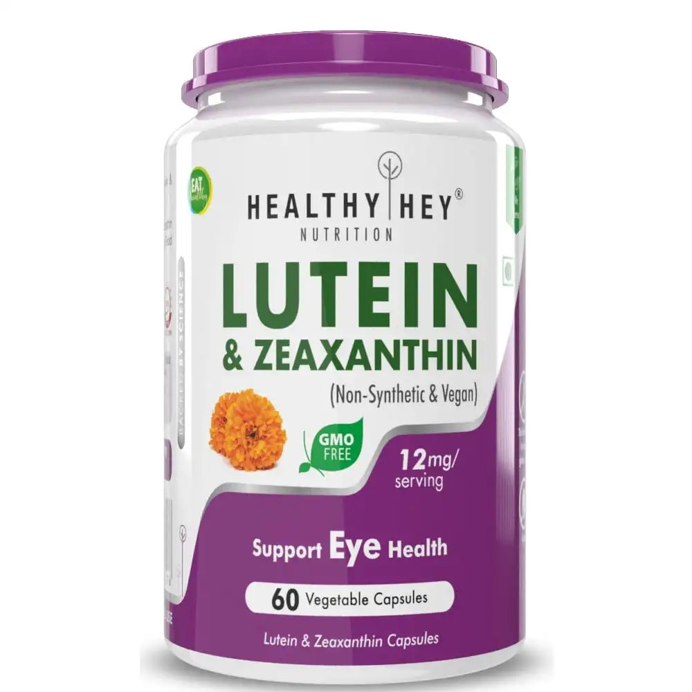 HealthyHey Nutrition Lutein with Zeaxanthin,  60 capsules