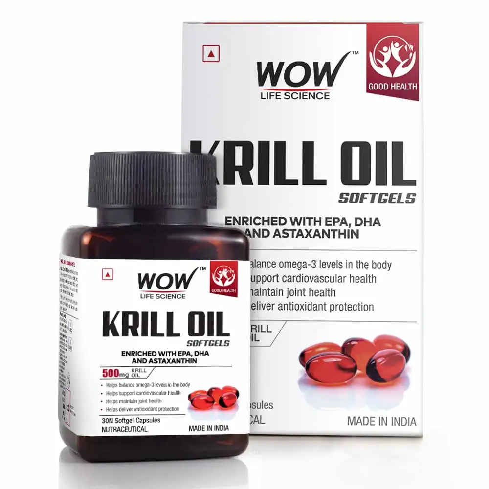 Wow Life Science Krill Oil,  30 Soflets