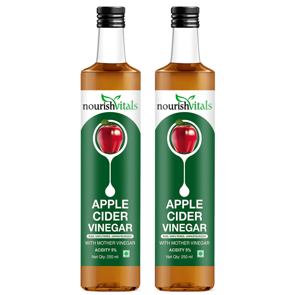 NourishVitals Apple Cider Vinegar with Mother Vinegar