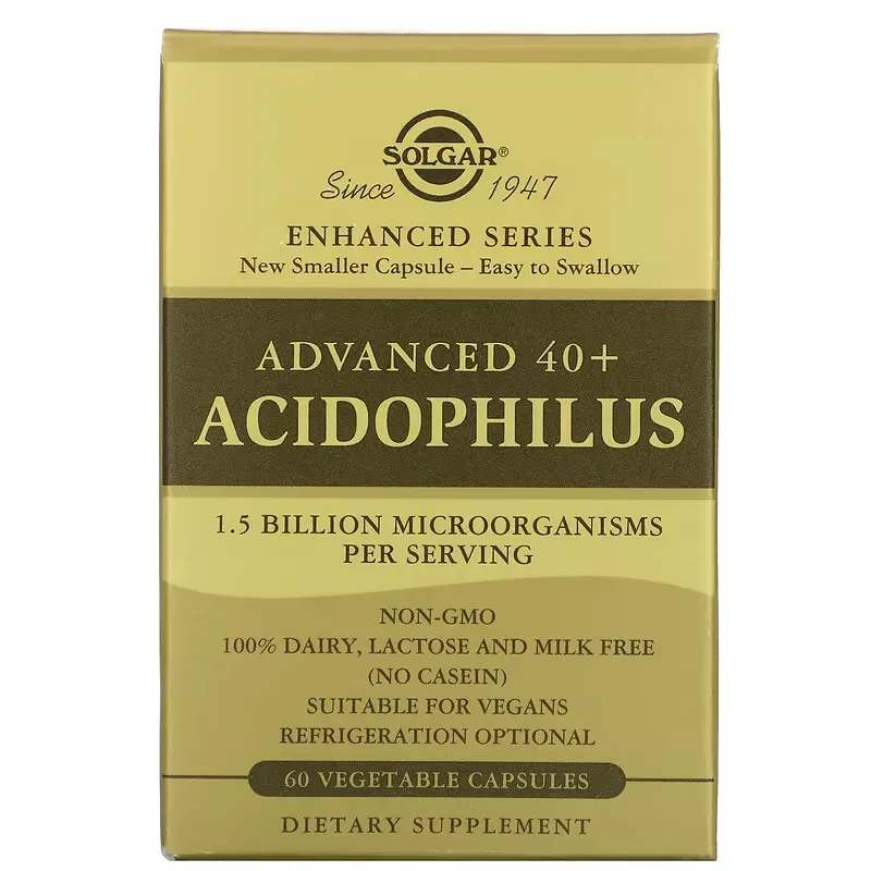 Advanced 40+ Acidophilus, 60 Vegetable Capsules