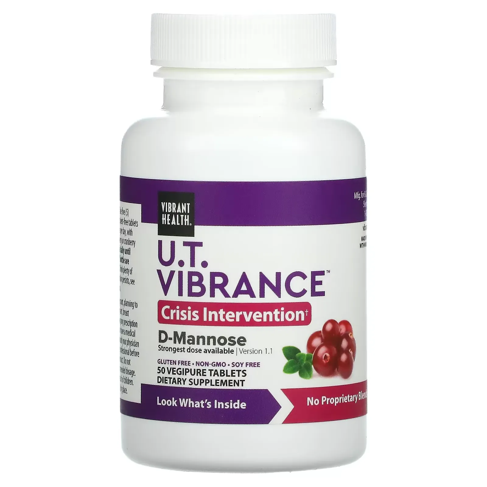 U.T. Vibrance, 50 Vegipure Tablets