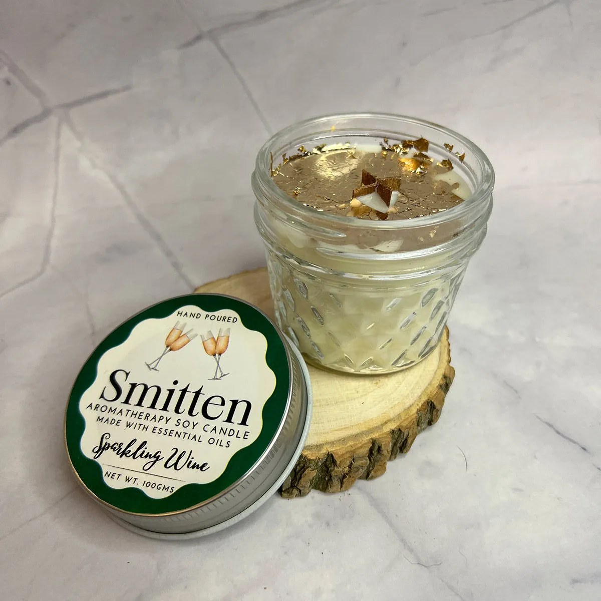 Smitten Aromatherapy Candle Sparkling Wine