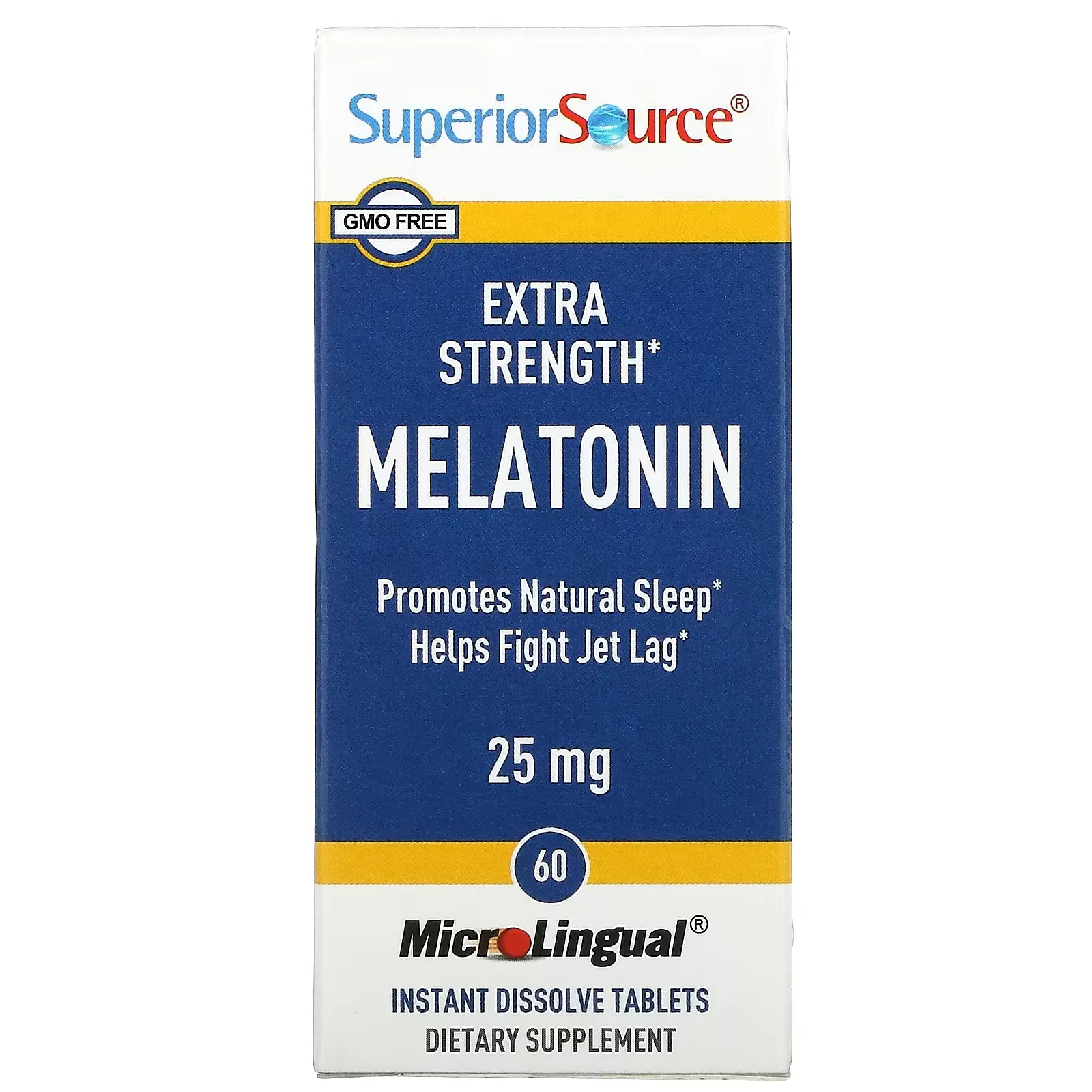 Extra Strength Melatonin, 25 mg, 60 MicroLingual Instant Dissolve Tablets