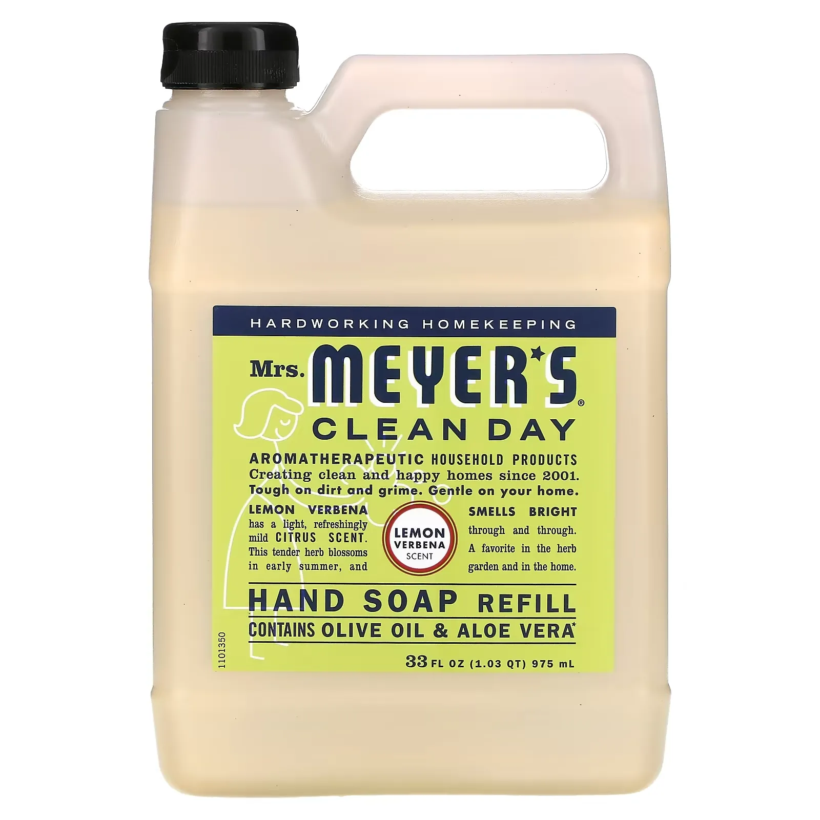 Hand Soap Refill, Lemon Verbena, 33 fl oz (975 ml)