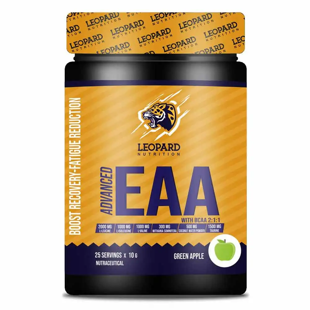 Leopard Nutrition Advanced EAA,  Green Apple  0.55 lb  25 Servings