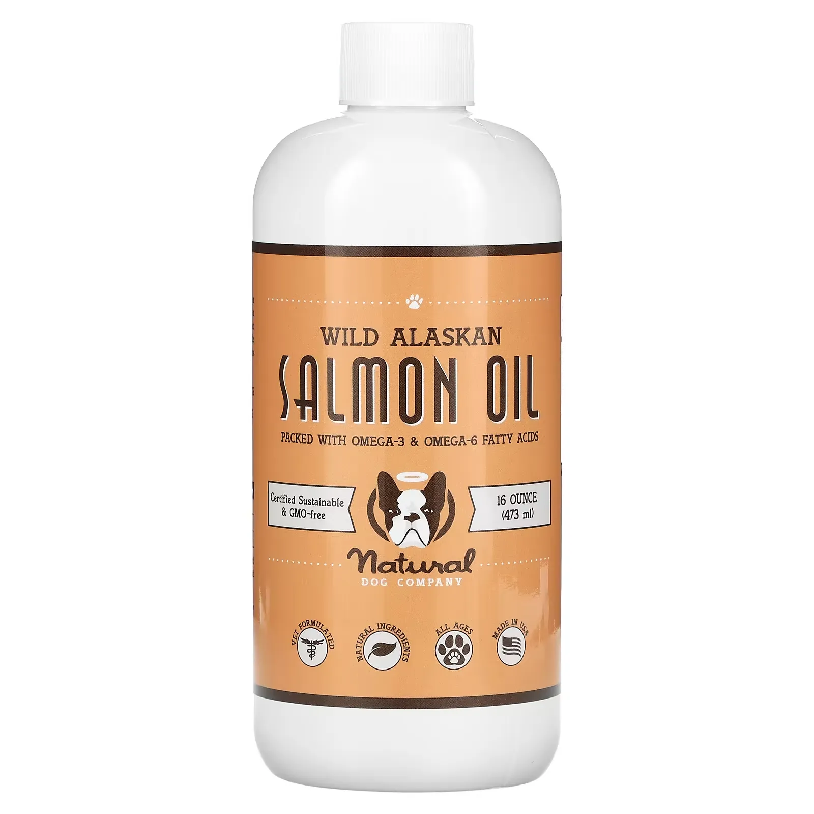 Wild Alaskan Salmon Oil, All Ages, Delicious Salmon, 16 oz (473 ml)