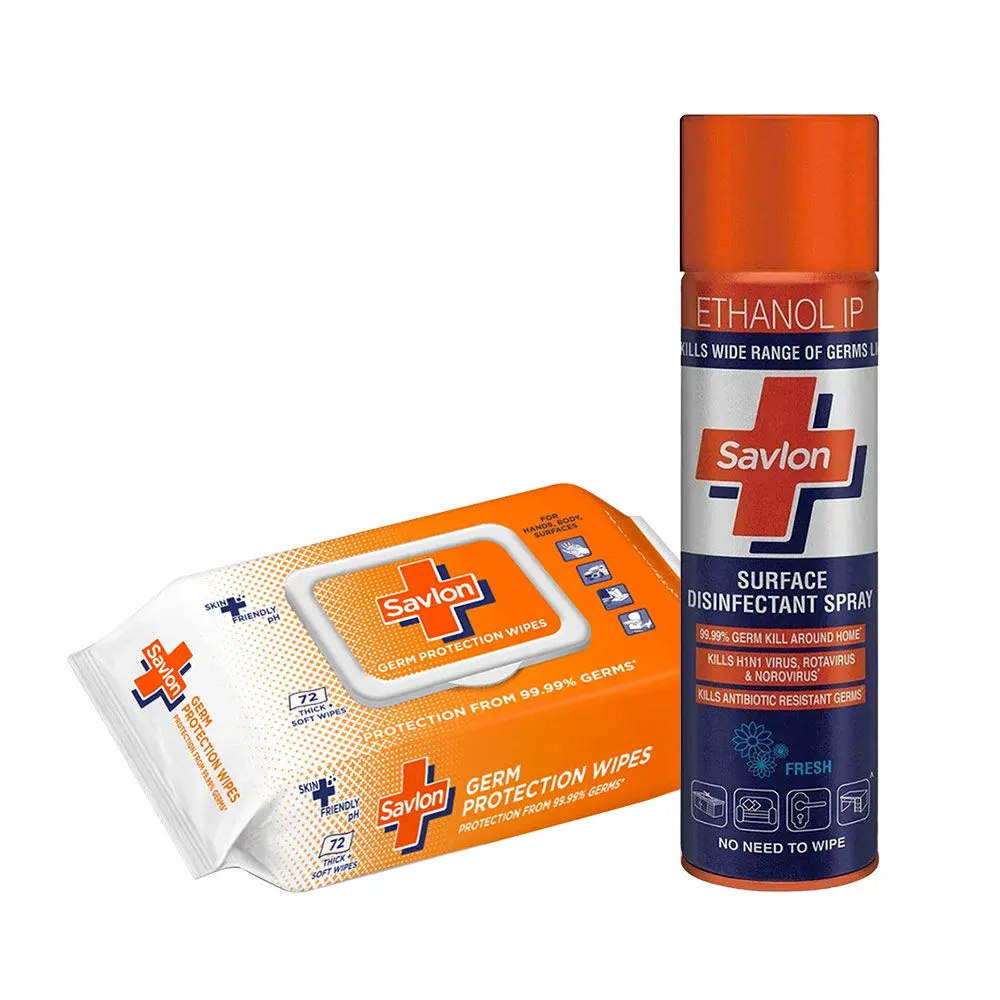 Savlon Wipes and Spray Combo